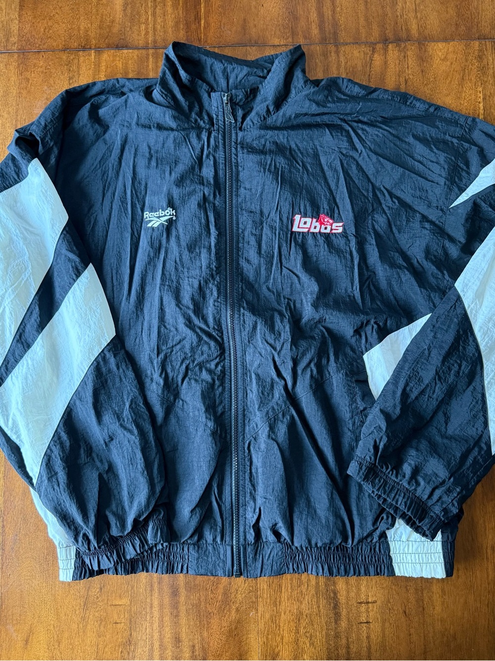 Vintage Reebok New Mexico Lobos Windbreaker Jacket Mens Size XL